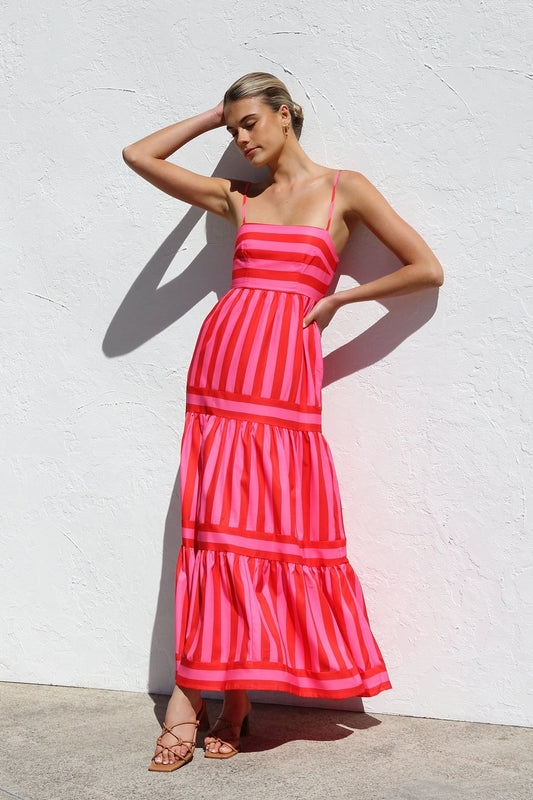 Elodi Vore™ |  Striped Maxi Summer Dress
