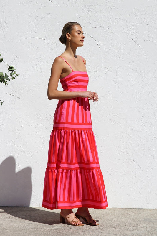 Elodi Vore™ |  Striped Maxi Summer Dress