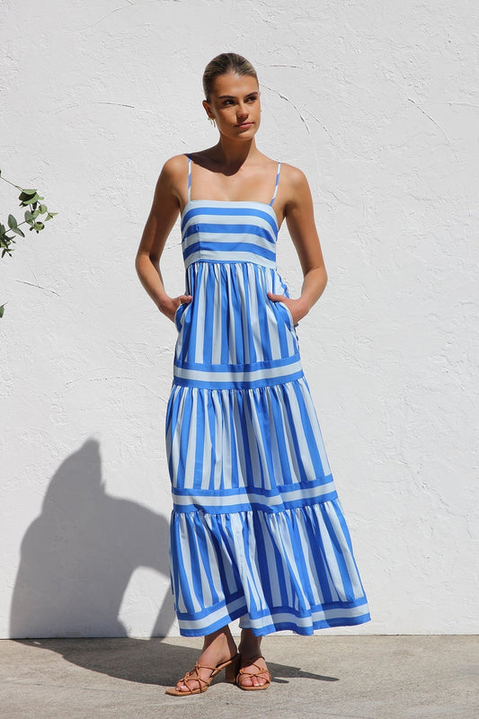 Elodi Vore™ |  Striped Maxi Summer Dress