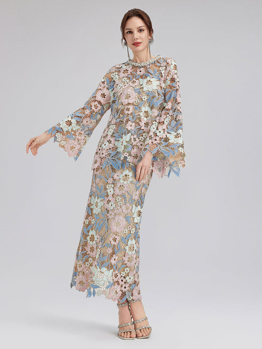 Custom Guipure Lace Floral Top