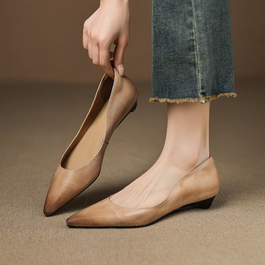 Amelier Leather Flats