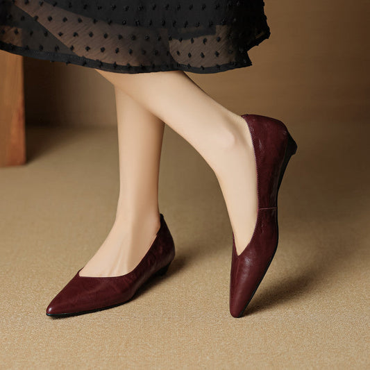 Nera Genuine Leather Flats