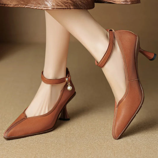 Bellara Genuine Leather Heels