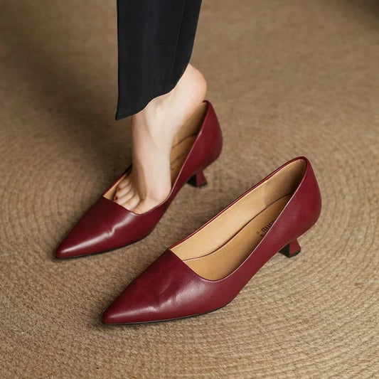 Loria Genuine Leather Heels